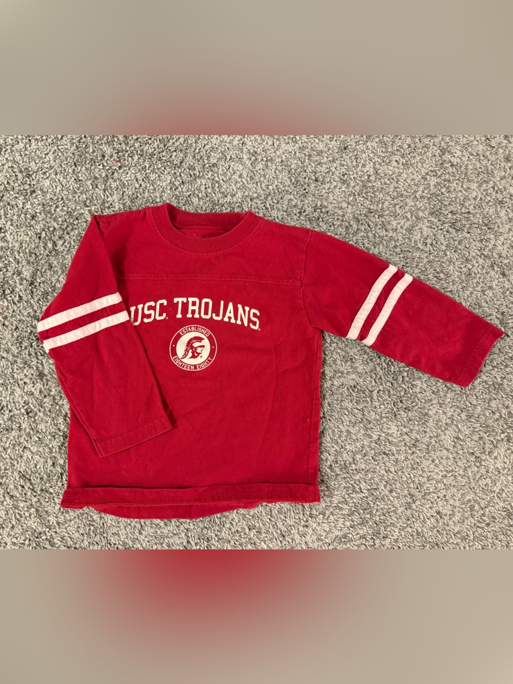 Kids Red Long-Sleeve Jersey Tee